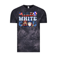 Cloud Black Red white cool with gnomies 4th of july Vintage Tee - HowdyJamesFarm