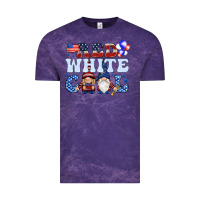 Cloud Purple Red white cool with gnomies 4th of july Vintage Tee - HowdyJamesFarm
