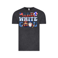 Vintage Black Red white cool with gnomies 4th of july Vintage Tee - HowdyJamesFarm