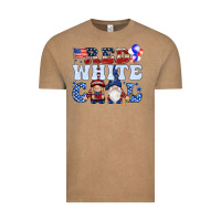 Vintage Coffee Red white cool with gnomies 4th of july Vintage Tee - HowdyJamesFarm