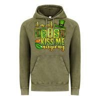 Vintage Olive St. Patrick's I am not irish kiss me anyway Vintage Hoodie - OliviaCreatesArt