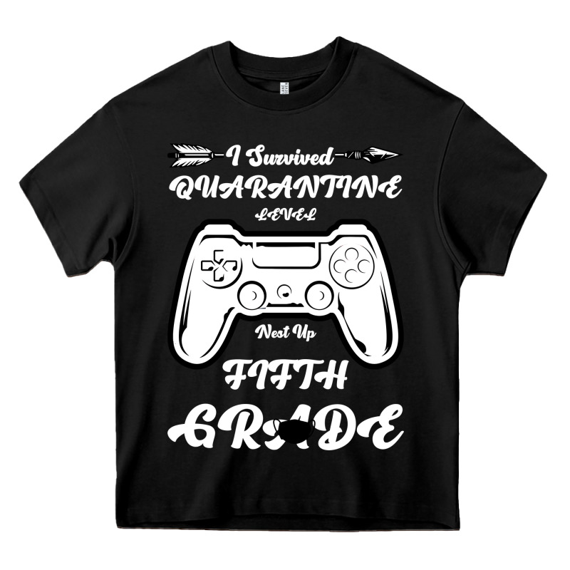 I Survived Quarantine Level Next Fifth Grade Heavy Core Tee by Bettercallsaul | Teevron