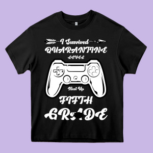 I Survived Quarantine Level Next Fifth Grade Heavy Core Tee Designed By Bettercallsaul