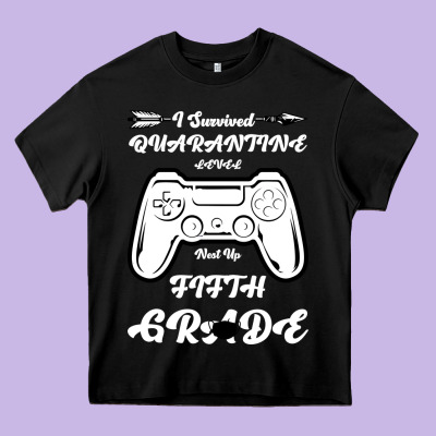 I Survived Quarantine Level Next Fifth Grade Heavy Core Tee Designed By Bettercallsaul