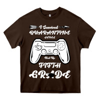 Chocolate Brown I Survived Quarantine Level Next Fifth Grade Heavy Core Tee - Bettercallsaul