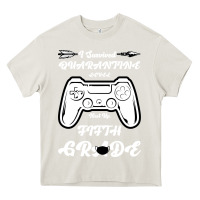 Cream I Survived Quarantine Level Next Fifth Grade Heavy Core Tee - Bettercallsaul