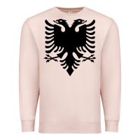 Albanian Flag Eagle Double Red Albania Shqipe Kosovo Premium Sweatshirt | Teevron