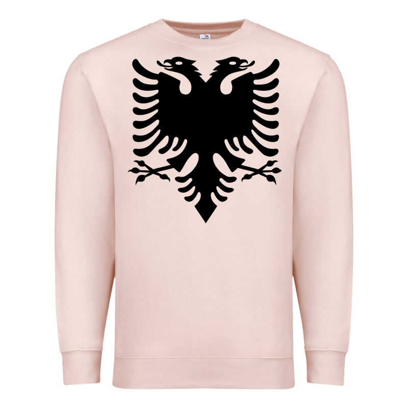 Albanian Flag Eagle Double Red Albania Shqipe Kosovo Premium Sweatshirt by longCreatives | Teevron