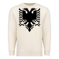 Sandshell Albanian Flag Eagle Double Red Albania Shqipe Kosovo Premium Sweatshirt - longCreatives