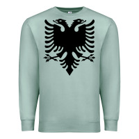 Seafoam Albanian Flag Eagle Double Red Albania Shqipe Kosovo Premium Sweatshirt - longCreatives
