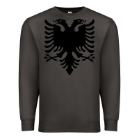 Smoke Albanian Flag Eagle Double Red Albania Shqipe Kosovo Premium Sweatshirt - longCreatives