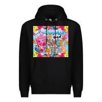 Black summer vibes with sweet tea Premium Hoodie - CowhideDigitalArt