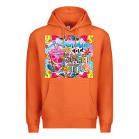 Carrot summer vibes with sweet tea Premium Hoodie - CowhideDigitalArt