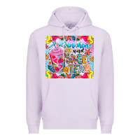 Lilac summer vibes with sweet tea Premium Hoodie - CowhideDigitalArt