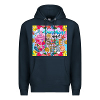 Navy summer vibes with sweet tea Premium Hoodie - CowhideDigitalArt