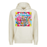 Oatmeal Heather summer vibes with sweet tea Premium Hoodie - CowhideDigitalArt
