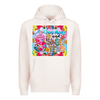 Pale Pink summer vibes with sweet tea Premium Hoodie - CowhideDigitalArt