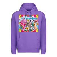 Purple summer vibes with sweet tea Premium Hoodie - CowhideDigitalArt