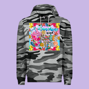 Summer Vibes With Sweet Tea Premium Hoodie Designed By Cowhidedigitalart
