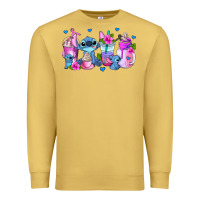 Antique Gold stitch coffee cups Premium Sweatshirt - AdoDesignShop