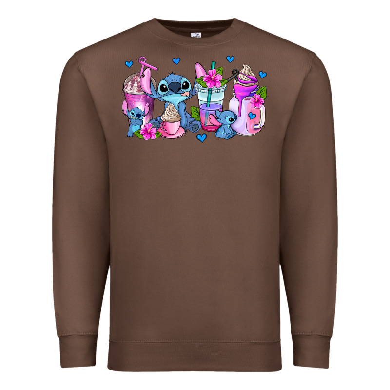Stitch Coffee Cups Premium Sweatshirt by AdoDesignShop | Teevron