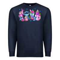 Navy stitch coffee cups Premium Sweatshirt - AdoDesignShop
