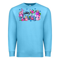 Ocean Blue stitch coffee cups Premium Sweatshirt - AdoDesignShop