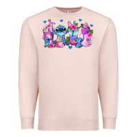 Pale Pink stitch coffee cups Premium Sweatshirt - AdoDesignShop