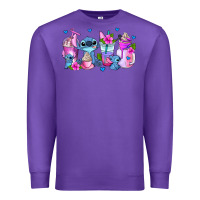 Purple stitch coffee cups Premium Sweatshirt - AdoDesignShop