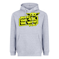 Heather Grey may the 4th be with you Heavyweight Hoodie - longCreatives