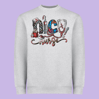 Nice Nurse Heavyweight Sweatshirt Designed By Sublimationcraftshop