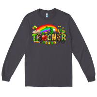 Smoke St. Patrick's Day Teacher Long Sleeve Tee - OliviaCreatesArt