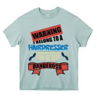 Arona I belong to a HAIRDRESSER warning job funny partner Heavy Core Tee - Bettercallsaul