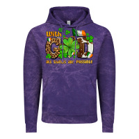 Cloud Purple with god all things are possible Vintage Hoodie - OliviaCreatesArt