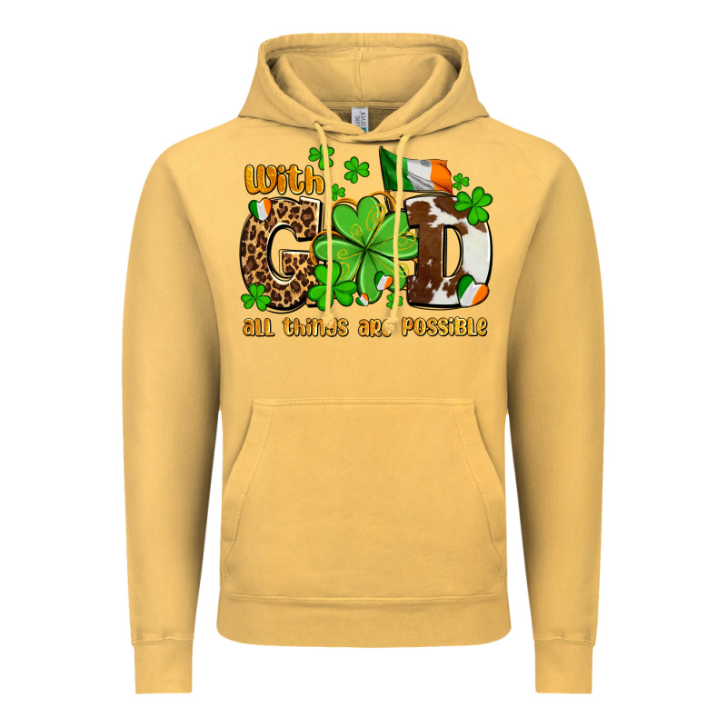 With God All Things Are Possible Vintage Hoodie by OliviaCreatesArt | Teevron