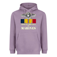 Lavender Eagle FMF Corpsman 8404 T Back Design Heavyweight Hoodie - longCreatives