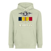 Matcha Eagle FMF Corpsman 8404 T Back Design Heavyweight Hoodie - longCreatives