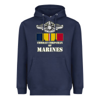 Navy Eagle FMF Corpsman 8404 T Back Design Heavyweight Hoodie - longCreatives