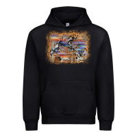 Black aztec leopard cowhide wood western background Urban Hoodie - AdoDesignShop