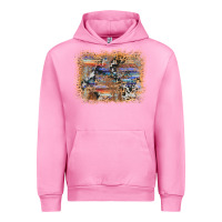 Fuchsia Pink aztec leopard cowhide wood western background Urban Hoodie - AdoDesignShop