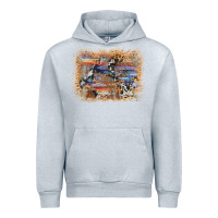 Heather Grey aztec leopard cowhide wood western background Urban Hoodie - AdoDesignShop