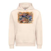 Sandshell aztec leopard cowhide wood western background Urban Hoodie - AdoDesignShop