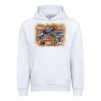 White aztec leopard cowhide wood western background Urban Hoodie - AdoDesignShop