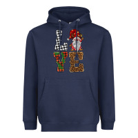 Navy love gnomes Heavyweight Hoodie - BarkalooDesign