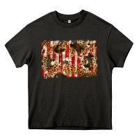 Asphalt america, cowhide, leopard backgraund Heavy Core Tee - JahusDesignShop