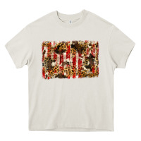 Cream america, cowhide, leopard backgraund Heavy Core Tee - JahusDesignShop