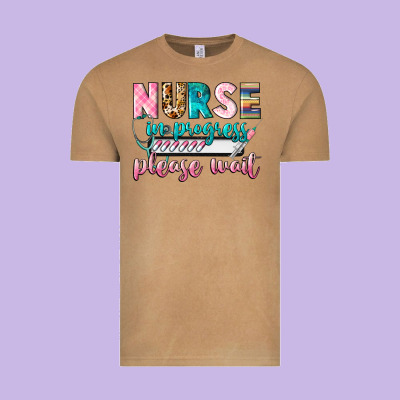 Nurse In Progres Vintage Tee Designed By Cowgirlartshop