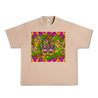 Burro Mardi Gras masks and coins tumbler Urban Heavy Tee - HowdyJamesFarm