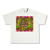 Pistachio Mardi Gras masks and coins tumbler Urban Heavy Tee - HowdyJamesFarm