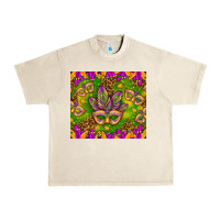 Sandshell Mardi Gras masks and coins tumbler Urban Heavy Tee - HowdyJamesFarm